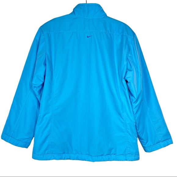 Nike Fleece Lined Zip Up Athletic Jacket Blue Size XS 0-2 - Picture 2 of 8